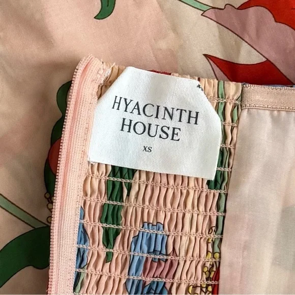 Tukernuck Hyacinth House Red Multi Floral Strapless Malory Dress Size XS - Picture 8 of 10